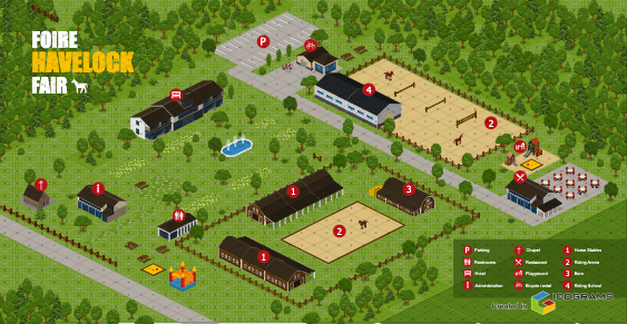 Havelock Fairgrounds site map